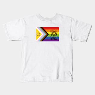 New Progress Pride Flag PLUS Satan Kids T-Shirt